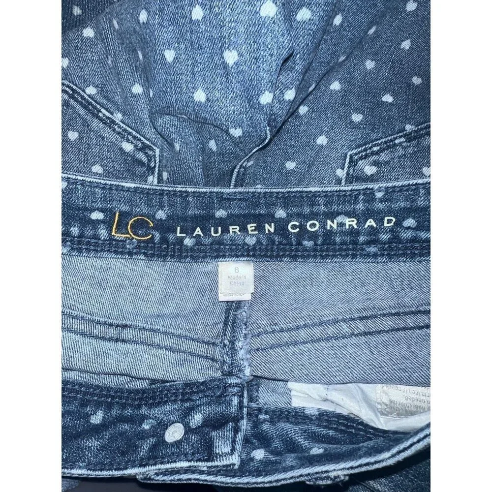 Lauren Conrad LC Women Hearts Skinny Jeans Size 6 - Picture 6 of 7